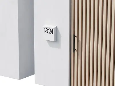 044 Modern Fence 02 3D model