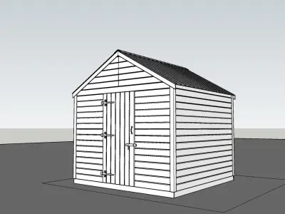 Garden shed 3D model buy