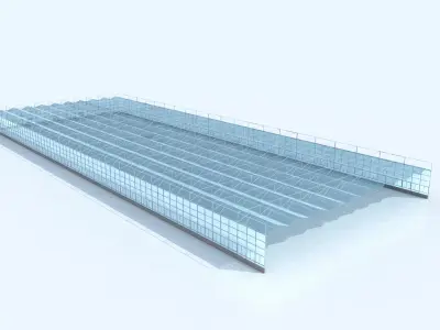 Greenhouse glass 3D model