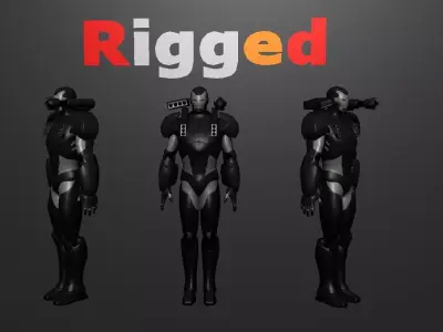 War Machine Mordern  Low-poly 3D model