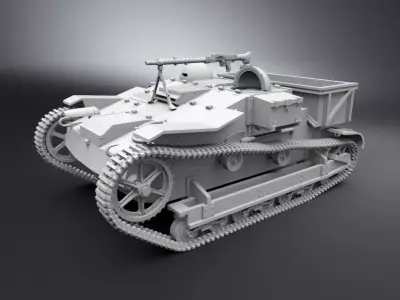 Renault UE Scale model 3D print model