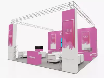 Exhibition stand 4 3D model