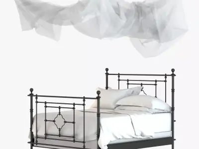 Restoration Hardware QUATREFOIL IRON BED 3D model