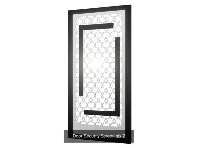 Doors Security Screen Iron 3D Model Pack