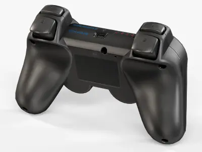 Sony PlayStation Dualshock 3 wireless controller Low-poly 3D model