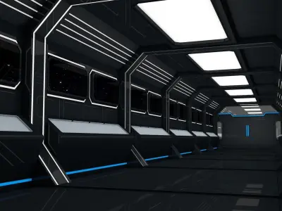 Sci Fi Corridor 3D model