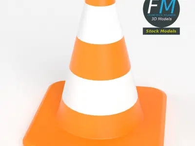 Traffic cone 3D model