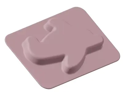 Plastic Kids Aeroplane Partition Plate 3D model