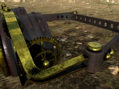 Glass - Steampunk Low-poly 3D model