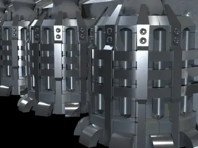Sci fi building Low-poly 3D model buy