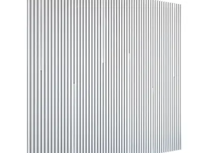 Flutted 3d panel with LED lights 3D model