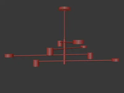 Ceiling Light Collection 3D model 2