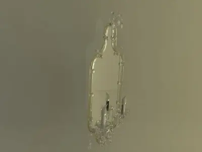 Mirror lamp Low-poly 3D model