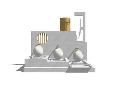 26 Japanese landscape sketches and dry landscape SU models 3D model