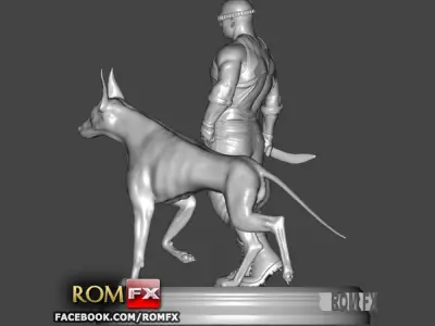 Riddick Action Figure Printable - Vin Diesel 3D print model