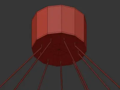 GITTER geometric chandelier 3D model