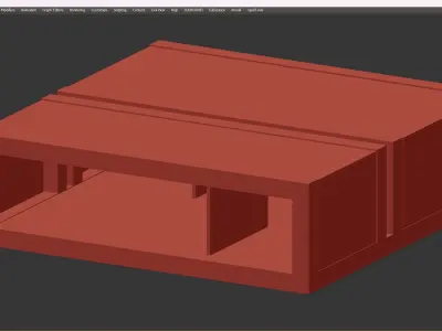 Natevo CONTINUUM Low-poly 3D model