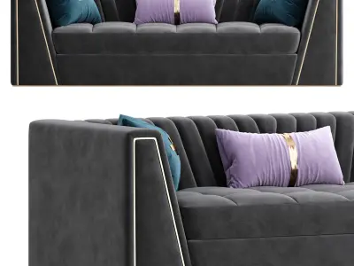 Modern Couch Floor Sofa 3D model