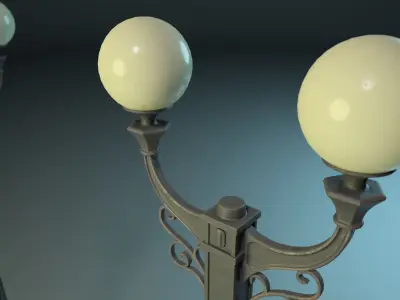 Street Lamp PBR Low-poly 3D model purchase