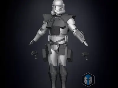 Animated ARC Trooper Armor Accessories 3D print model