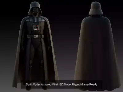 6 Iconic Star Wars Legends Bundle Models  Fully Rigged  Game 3D Model Pack