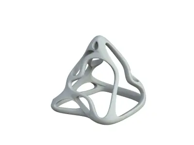 SciFi Cube Object No 62896 Low Poly Shape Low-poly 3D model