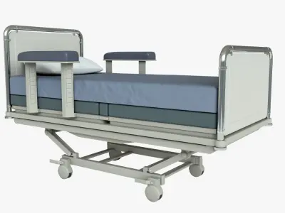 Hospital Bed 3D model 3D model