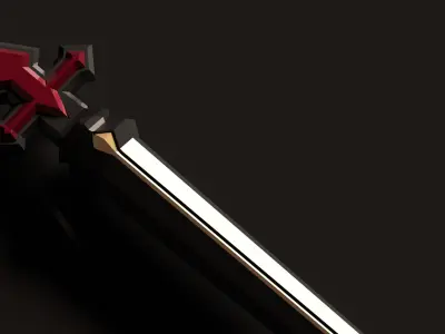 Genshin Impact - Wolfs Gravestone - 3d file stl 3D print model