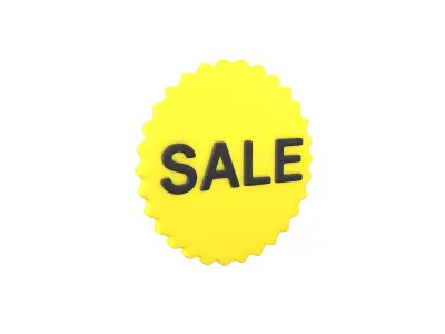 Sale Icon v2 002 Low-poly 3D model
