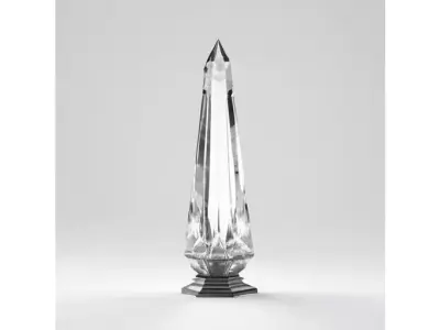 Fantasy Crystal Obelisk for 3D print Low-poly 3D model