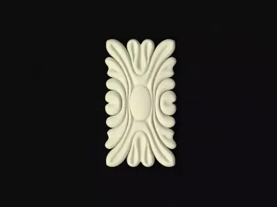 rosette ornate ornament 3D model