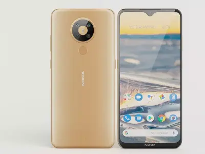 Nokia 5 3 two phone cases 3D model