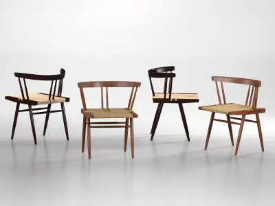 Grass Seated Chairs 3D model