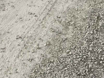 Dirtroad01 piece of dirt on table 3D model