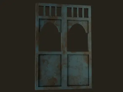Islamic Window Low-poly 3D model