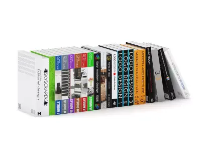 Architecture and Design Books 2 3D model