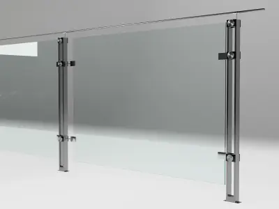 RAILING AND BALUSTRADE NO8 A 3D model