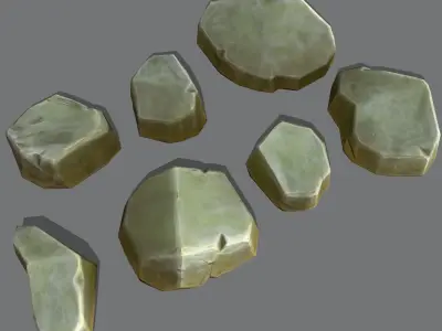 Rock Stone Low-poly 3D model