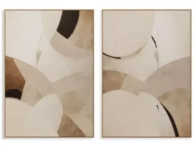 Abstract Painting Frame set 3D model 434