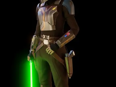 Sabine Wren from Ahsoka serie 3D model