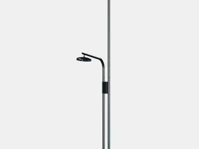 ISJAKT LED floor uplighter-reading lamp 1 Low-poly 3D model