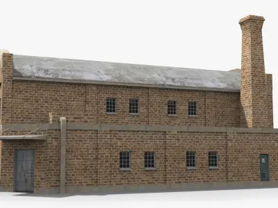 Factory xx26 Low-poly 3D model