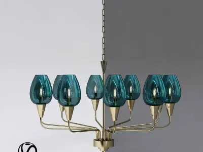 Chandelier VIOLA 8 3D model