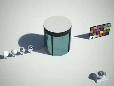 Round Doorway Low-poly 3D model