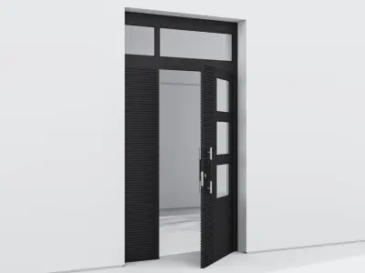 Aluminium door 92 3D model
