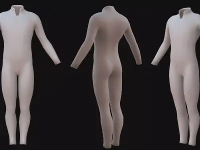 Male Sci-fi Suit 3D model