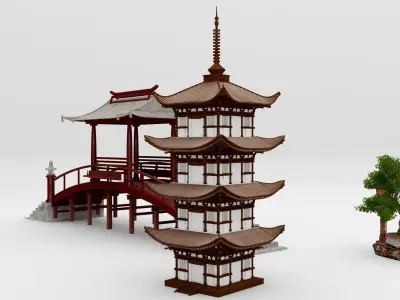 Japanese Pack 3D model