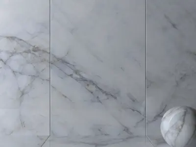 Wall Tiles Museum Crystal White 2 160x320 Set 1 Texture