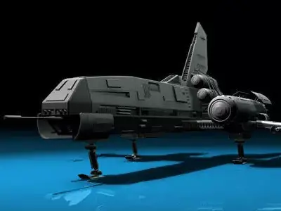 Space fighter 3D model