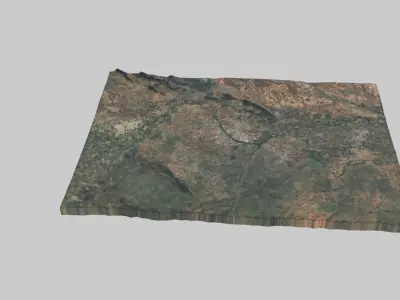 Merida City Low-poly 3D model